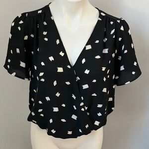 Lush Black and White Patterned Bodysuit